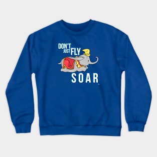 Flying Elephant Ride Crewneck Sweatshirt